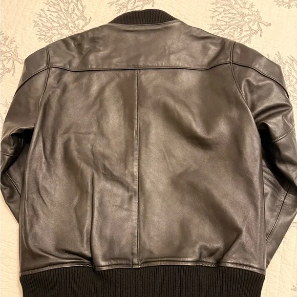 Thursday Bomber Jacket Size Medium Lamb Leather New